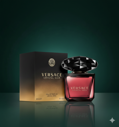 Versace Crystal Noir Eau de Parfum Spray for Women, 3 Fl Oz